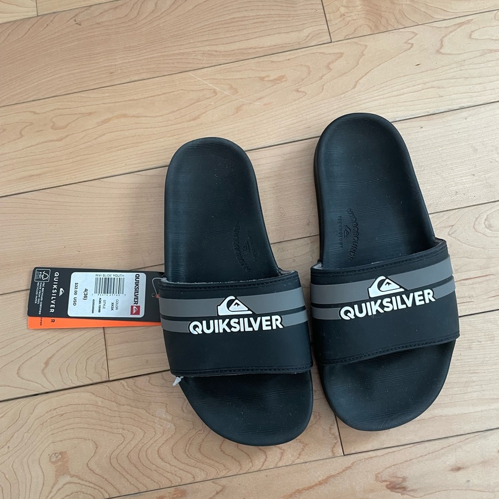 Quiksilver Black Slide Sandals